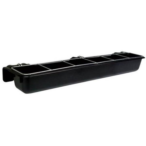 Miller Mfg Miller Manufacturing 1313880 9 qt. Hookover Goat Trough; Black 1313880